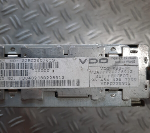 Radio/Casetofon Peugeot 206/307 964544367700