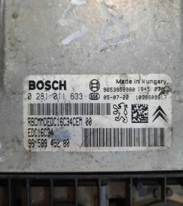 Calculator motor ECU Peugeot 407 1.6 HDi cod motor 9HZ cod 9658945280