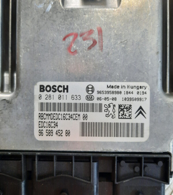 Calculator motor ECU Peugeot 407 1.6 HDi cod motor 9HZ cod 9658945280