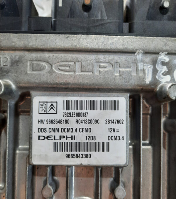 Calculator motor ECU Citroen C5 2.0 HDI cod motor RHR cod 9665843380