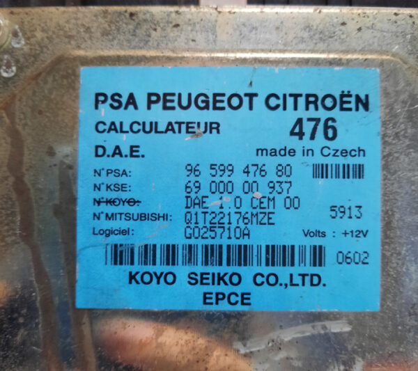 Modul servo 9659947680 1.4 16V KFU