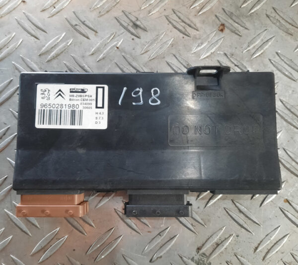 Modul scaune electrice Peugeot 407 9650281980