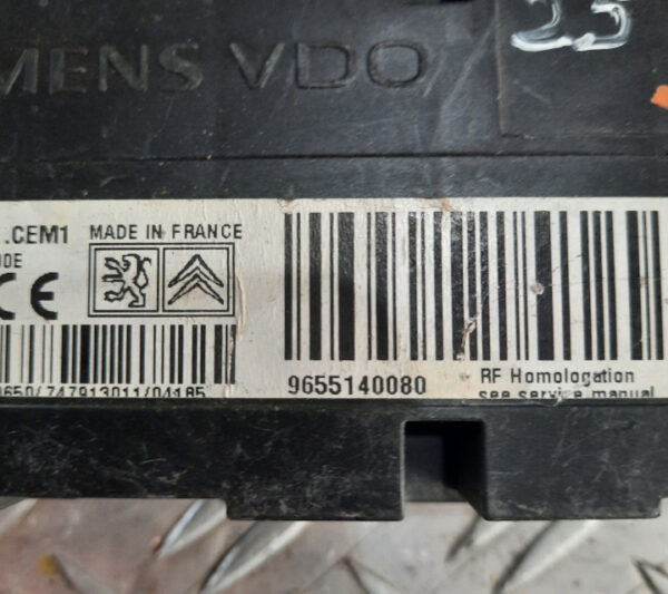 Modul control Peugeot/Citroen 9655140080