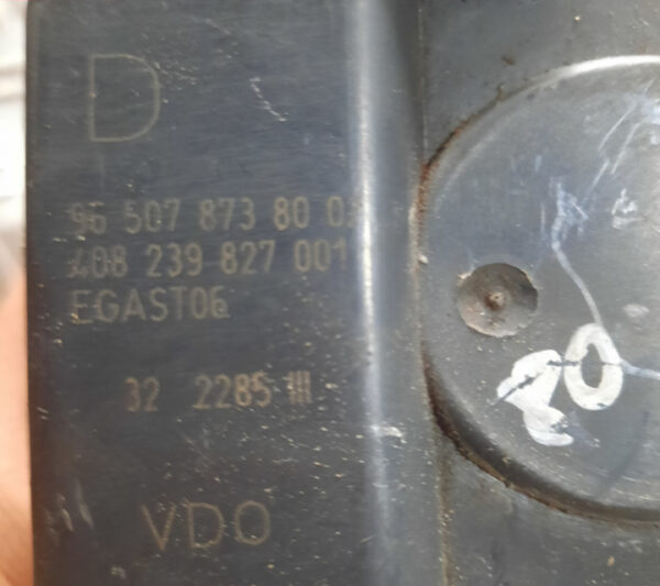 Clapeta acceleratie Peugeot 407 2.0 benzina cod motor RFJ cod 9650787380 