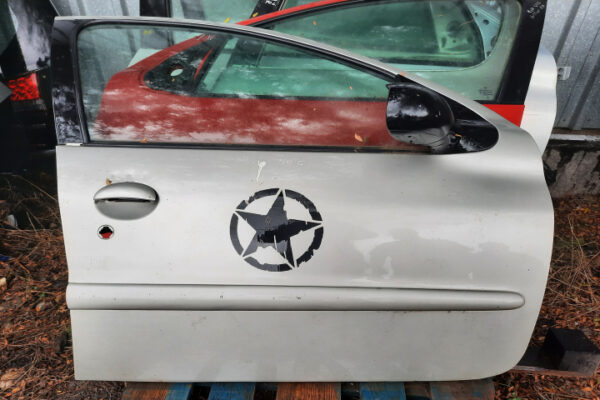 Usa dreapta fata Peugeot 206 Hatchback (argintiu)