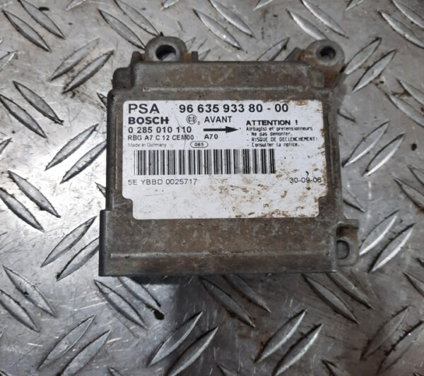 Calculator / Modul airbag 9663593380 Peugeot 207