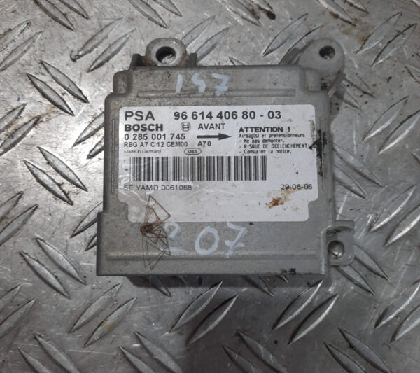 Calculator / Modul airbag 9661440680 03 Peugeot 207