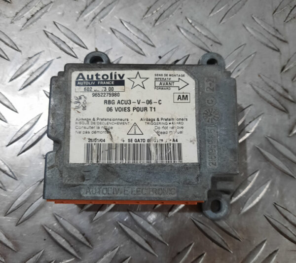 Calculator / Modul airbag 9652275980 Peugeot 206