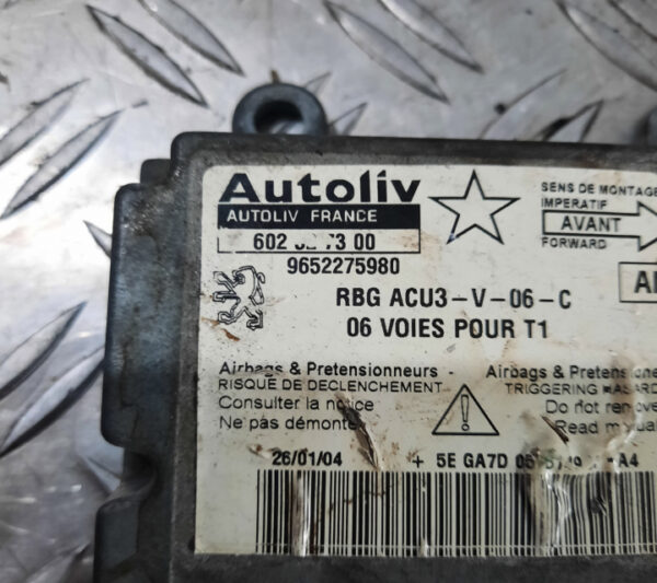 Calculator / Modul airbag 9652275980 Peugeot 206