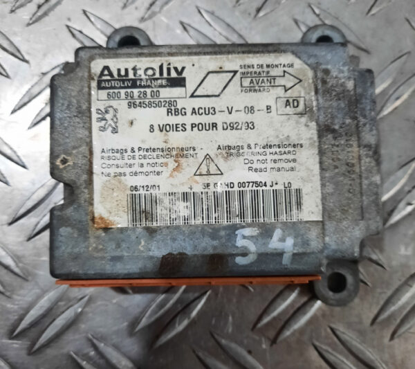 Calculator / Modul airbag 9645850280 Peugeot 406