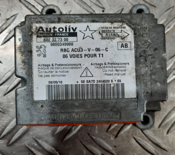 Calculator / Modul airbag 9660349980 Peugeot 206