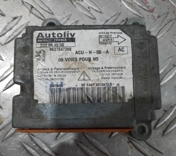 Calculator / Modul airbag 9637547280 Peugeot 406
