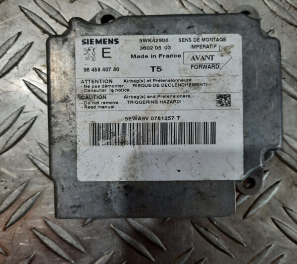 Calculator / Modul airbag 9645840780 Peugeot 307