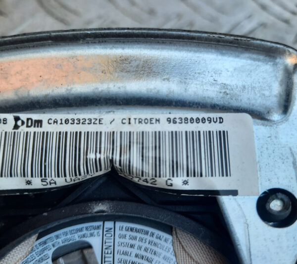 Airbag volan 96380009VD Citroen C3