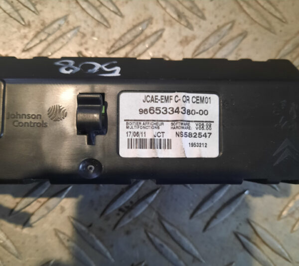 Display bord 9665334380 Peugeot 508