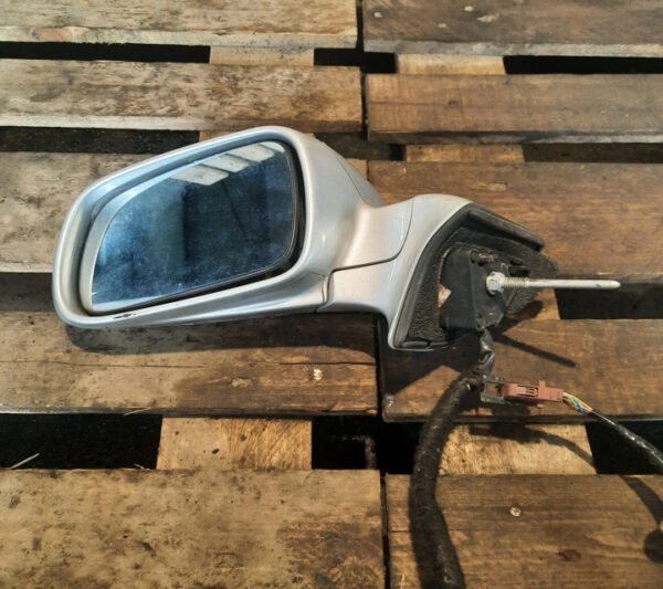 Oglinda stanga rabatabila electric Peugeot 407 Coupe (argintiu)