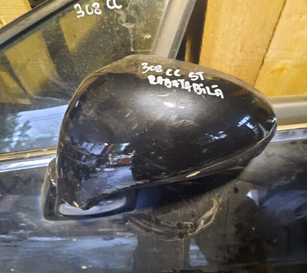 Oglinda stanga rabatabila electric Peugeot 308 CC (negru)