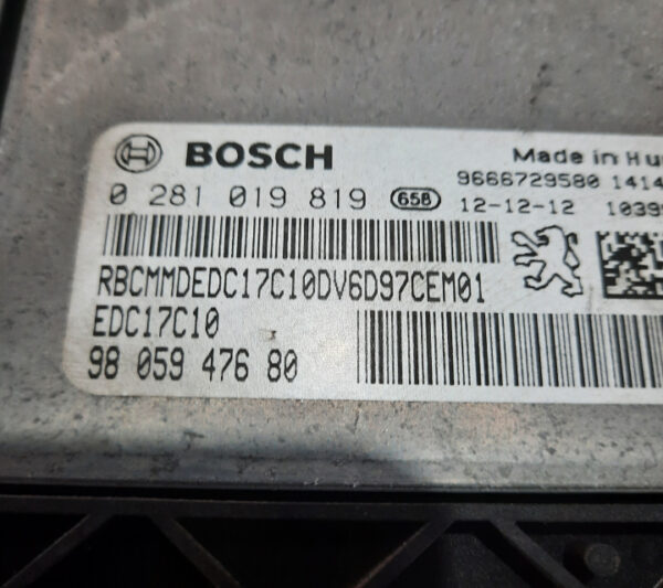 Calculator motor ECU Citroen DS3 1.6 HDi cod motor 9HP cod 9805947680
