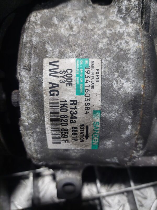 Compresor clima AC VW Eos 2.0 diesel cod motor BMM cod 1K0820859F