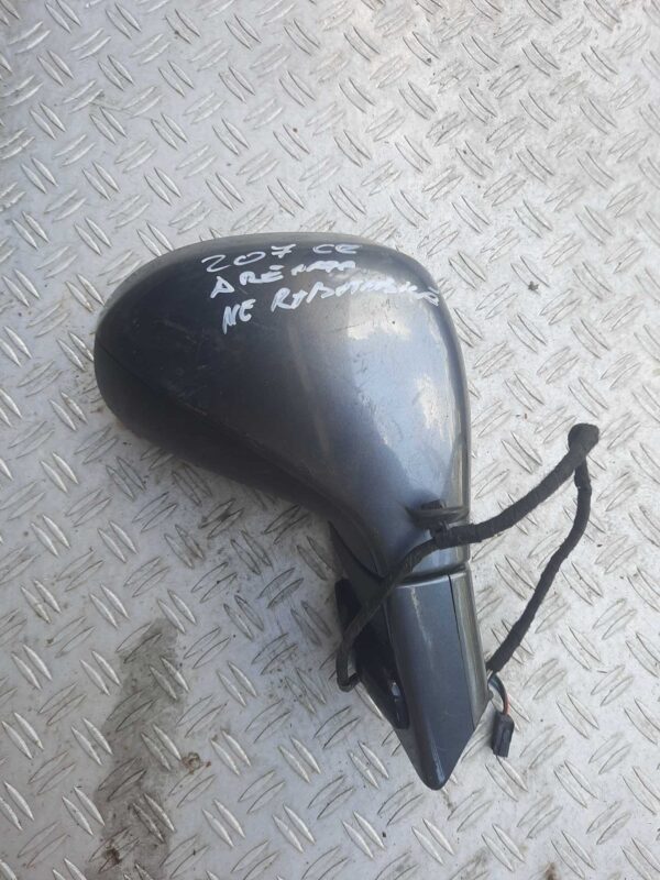 Oglinda dreapta nerabatabila electric Peugeot 207 CC (gri inchis)