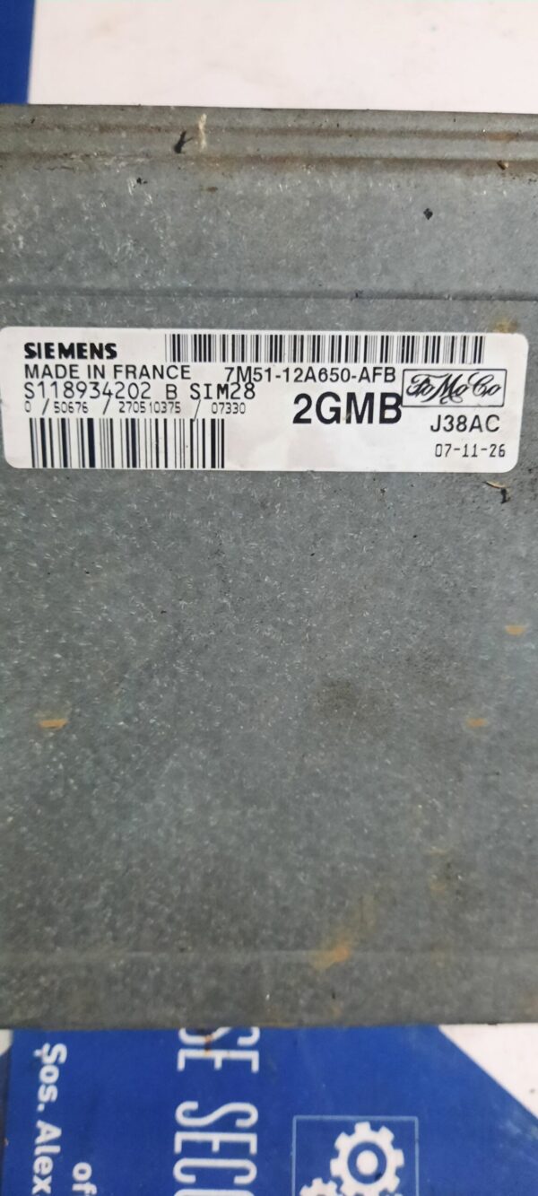 ECU Calculator motor 7M5112A650AFB, S118934202B Ford Focus, C-Max 1.6