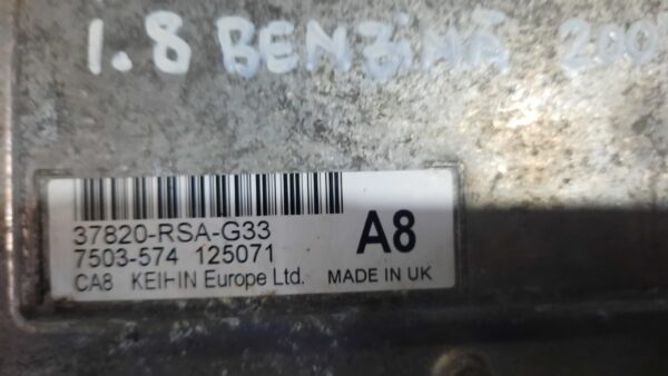 ECU Calculator Motor Honda Civic 1.8, 37820RSAG33 VAG
