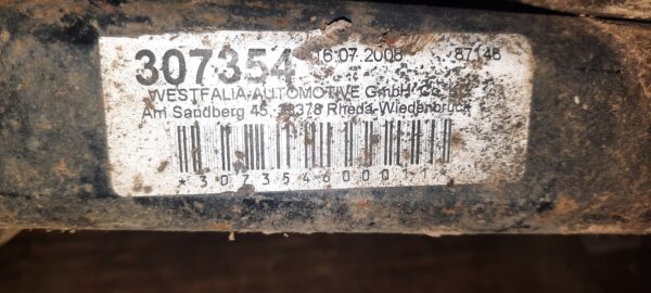 CARLIG REMORCARE MERCEDES VITO VIANO W639 WESTFALIA cod 37354