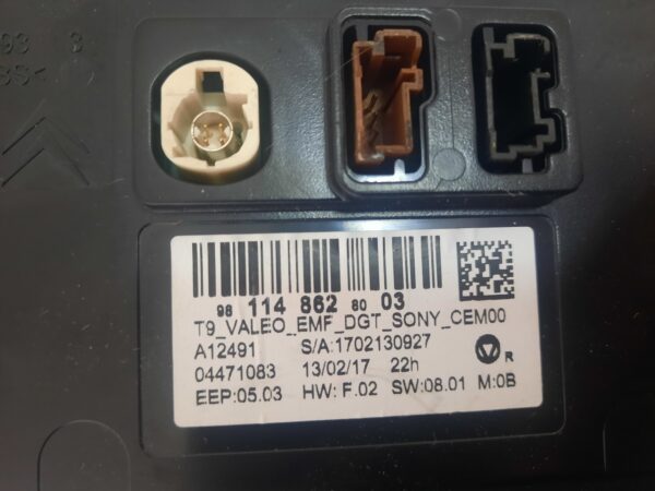 Navigatie completa panou bord unitate navigatie si display Peugeot 308 II An 2014-2018