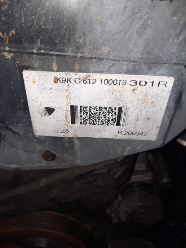 Motor 1.5 dci Clio 4 IV Euro 5 cod K9K612 K9KC612 Bosch 90Cp