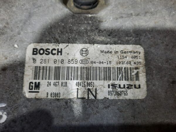 Calculator motor Opel Astra H 1.7CDTI cod 0281010859 24467018  8973068765