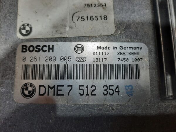 ECU Calculator motor Bmw 318i 2.0 0261209005 DME7512354 7519592