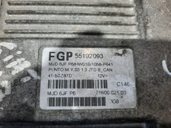 Calculator motor Fiat Punto cod  55192093