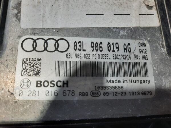 Calculator motor ECU Audi A6 4F facelift 2010 cod 03L906019AG