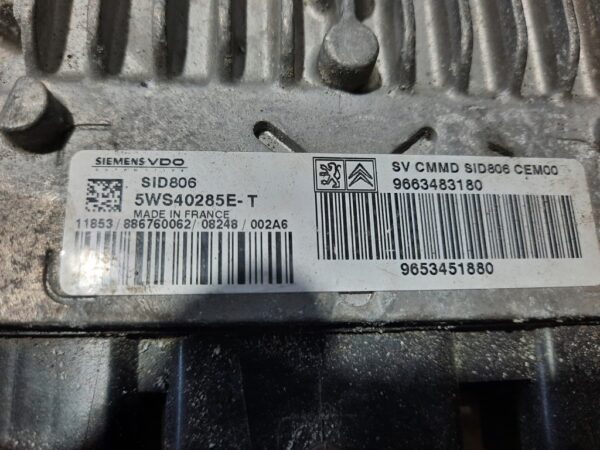 ECU Calculator motor Citroen C3 1.4HDI cod 9663483180 5WS40285E-T