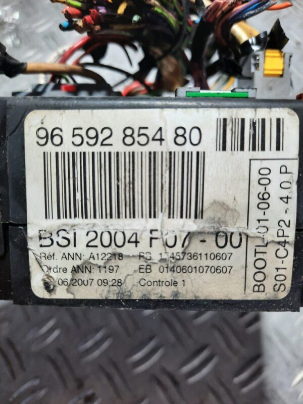 Modul BSI peugeot citroen cod 9659285480 2004 F07-00