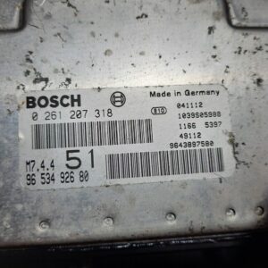 Calculator motor Bosch Peugeot 307 Break 1.6 benz Citroen Xsara Picasso 1.6 cod 9653492680 0261207318