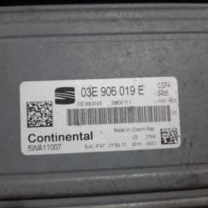ECU Calculator motor Seat Ibiza 1.2 12V  Skoda Fabia 2 cod 03E906019E 5WA11007 CGP Euro 5