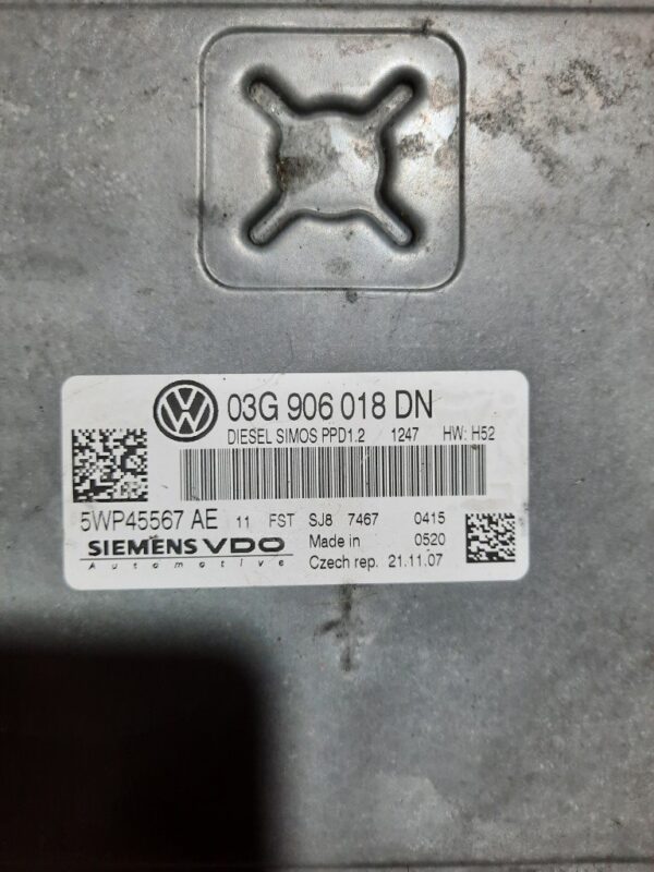 ECU Calculator motor Audi A3 gama VAG 2.0 tdi cod 03G906018DN 5WP45567AE