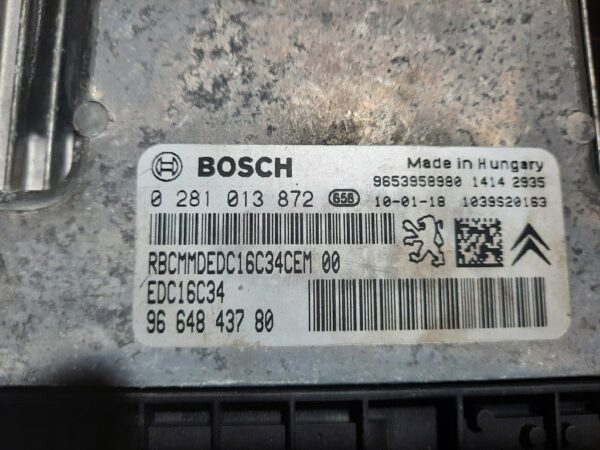 20240723_164442-rotated-1.jpg Calculator motor Peugeot 308 1.6hdi cod 9664843780 EDC16C34 0281013872