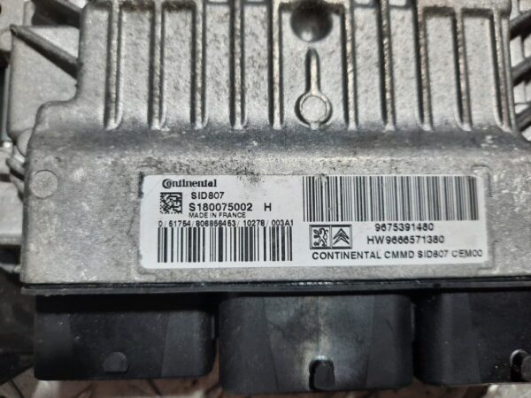 ECU Calculator motor Citroen C4 1.6HDI cod  9675391480  SID807