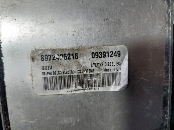 Calculator motor ecu Opel Astra G 1.7 DTI cod 8972406216 09391249