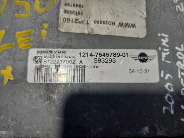 Calculator motor Ecu Mini Cooper cod S122237002 A 1214-7545789-01