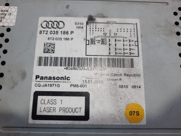 Cd player Panasonic Audi A5 Q5  2010 cod 8T2035186P