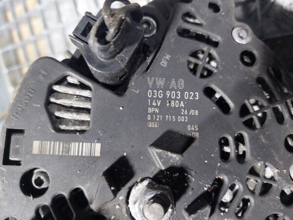 Alternator Volkswagen Seat Skoda 2.0 tdi euro 5 cod 03G903023
