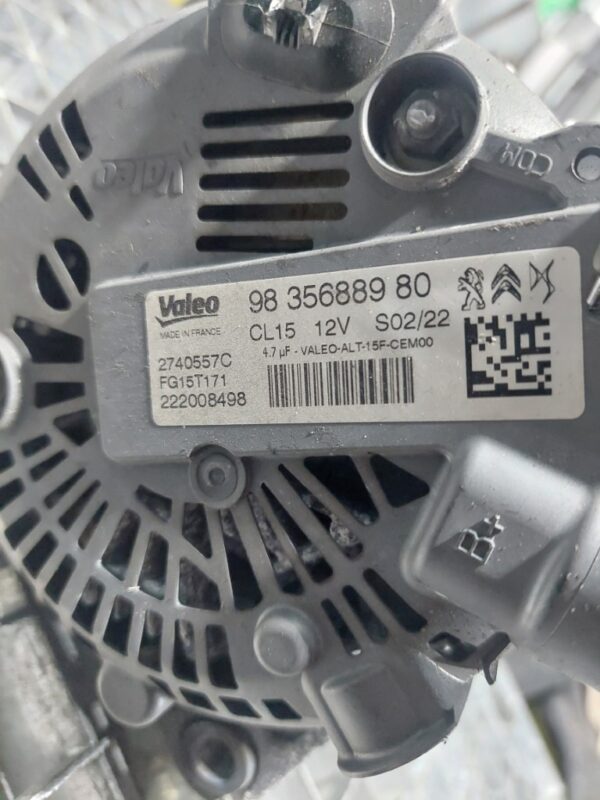 20241217_173057 Alternator HN05 HNY 1.2 THP Peugeot Citroen cod 9835688980 HNY