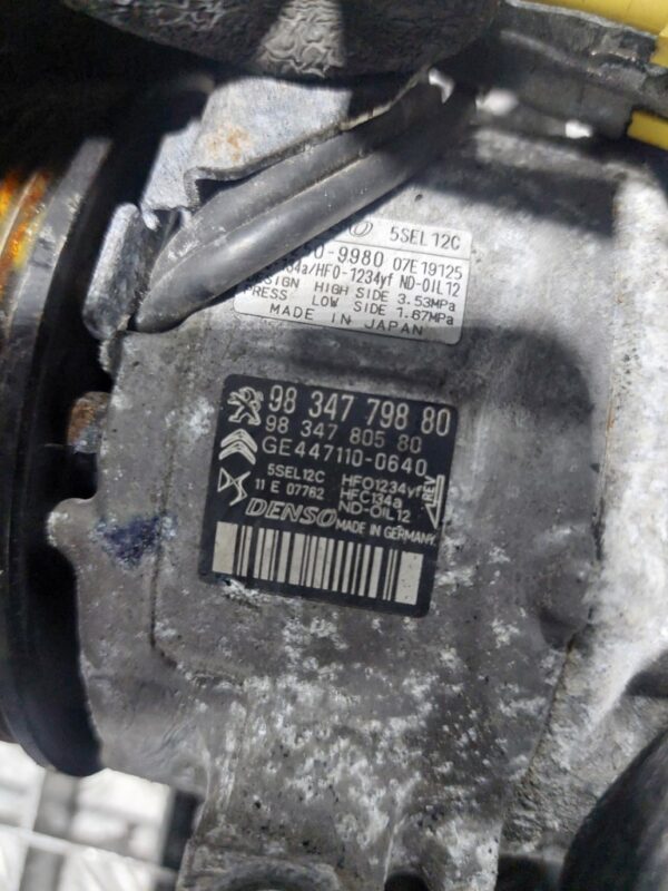 Compresor clima AC Peugeot Citroen Opel 1.2 THP cod 9834779880