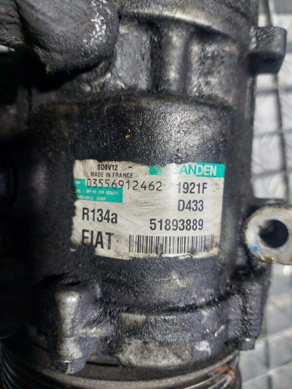 Compresor Ac Alfa Romeo Fiat 500 1.3 JTDM motor 199B4000 cod 51893889