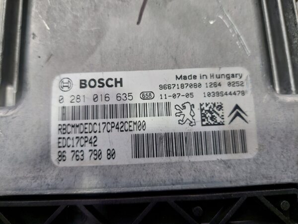 ECU Calculator motor Peugeot 508 2.2HDI cod 9676379080 0281016635 EDC17CP42