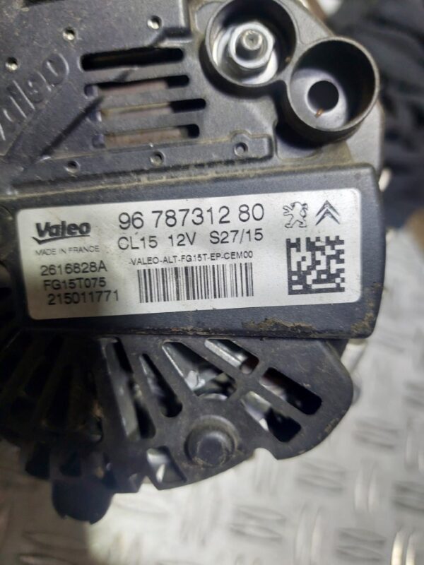 Alternator cod 9678731280 Peugeot Citroen 1.6 benzina THP ep6fdt cod 5G01 5GZ