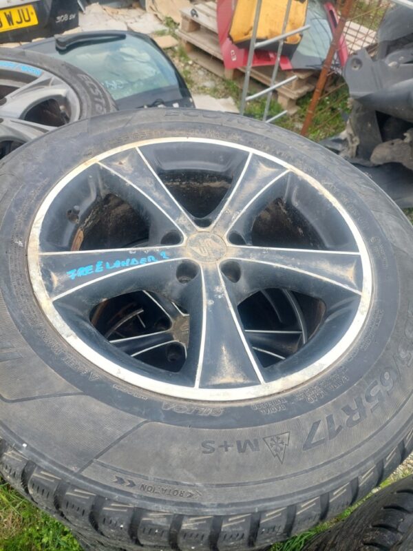 Set jante aliaj Land Rover Freelander 2 cu cauciucuri M+S foarte bune 17 Inch